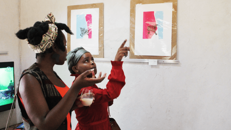 Maboneng Township Arts Experience Guest enjoying the artwork